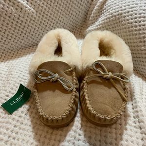 LL Bean Wicked Good Moccasins - Brown - Size 8